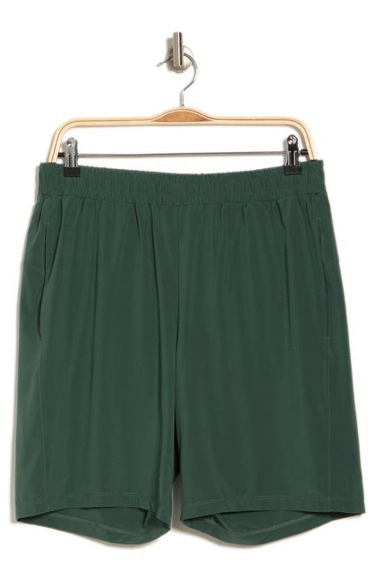 Z By Zella Traverse Woven Shorts In Green Topiary