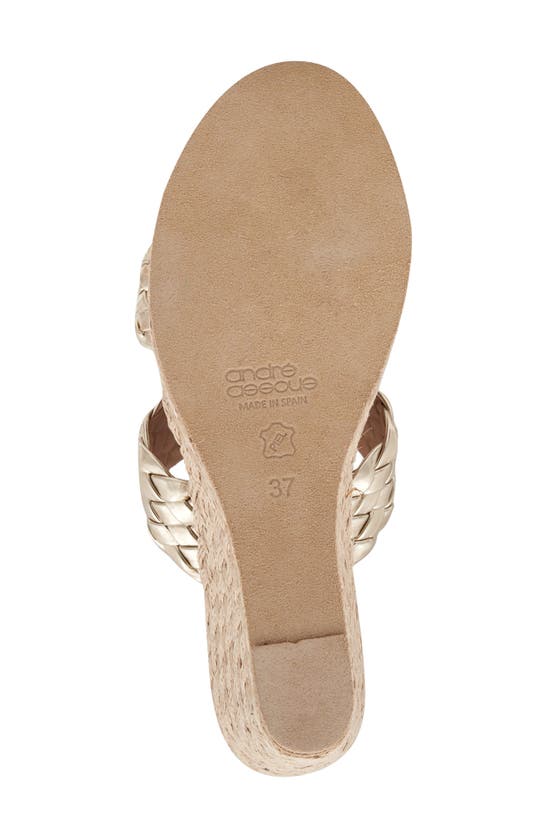Shop Andre Assous Aria Espadrille Wedge Sandal In Platino