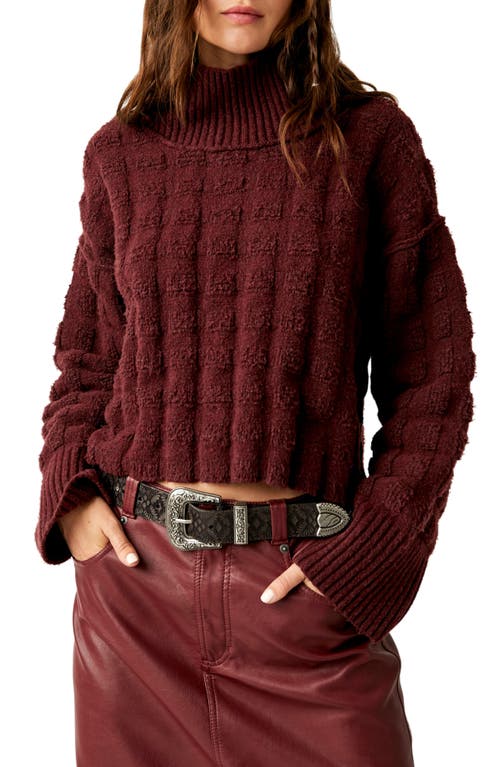 Free People Care Soul Searcher Mock Neck Sweater Heather at Nordstrom,