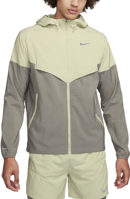 Shop Nike Windrunner Track Jacket In Olive Aura/dark Stucco