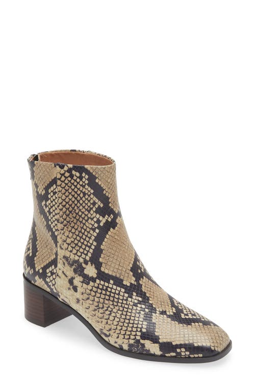 The Essex Ankle Boot in Ivory Multi