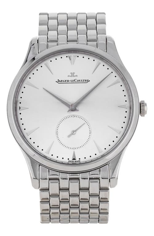Watchfinder & Co. Jaeger-LeCoultre Preowned 2015 Master Ultra Thin Bracelet Watch, 50mm in Silver at Nordstrom
