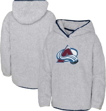 Outerstuff Girls Youth Heather Gray Colorado Avalanche Ultimate Teddy Fleece  Pullover Hoodie
