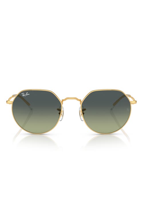 Ray-Ban Jack 55mm Irregular Sunglasses in Gold Flash at Nordstrom