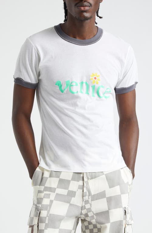 ERL Venice Ringer Graphic T-Shirt White at Nordstrom,