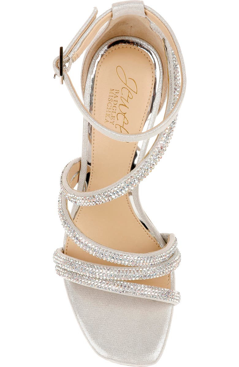 Jewel Badgley Mischka Nikkol Crystal Embellished Sandal, Alternate, color, 