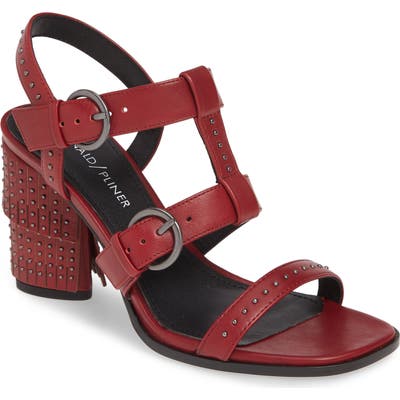 Donald Pliner Freyah Block Heel Sandal- Red