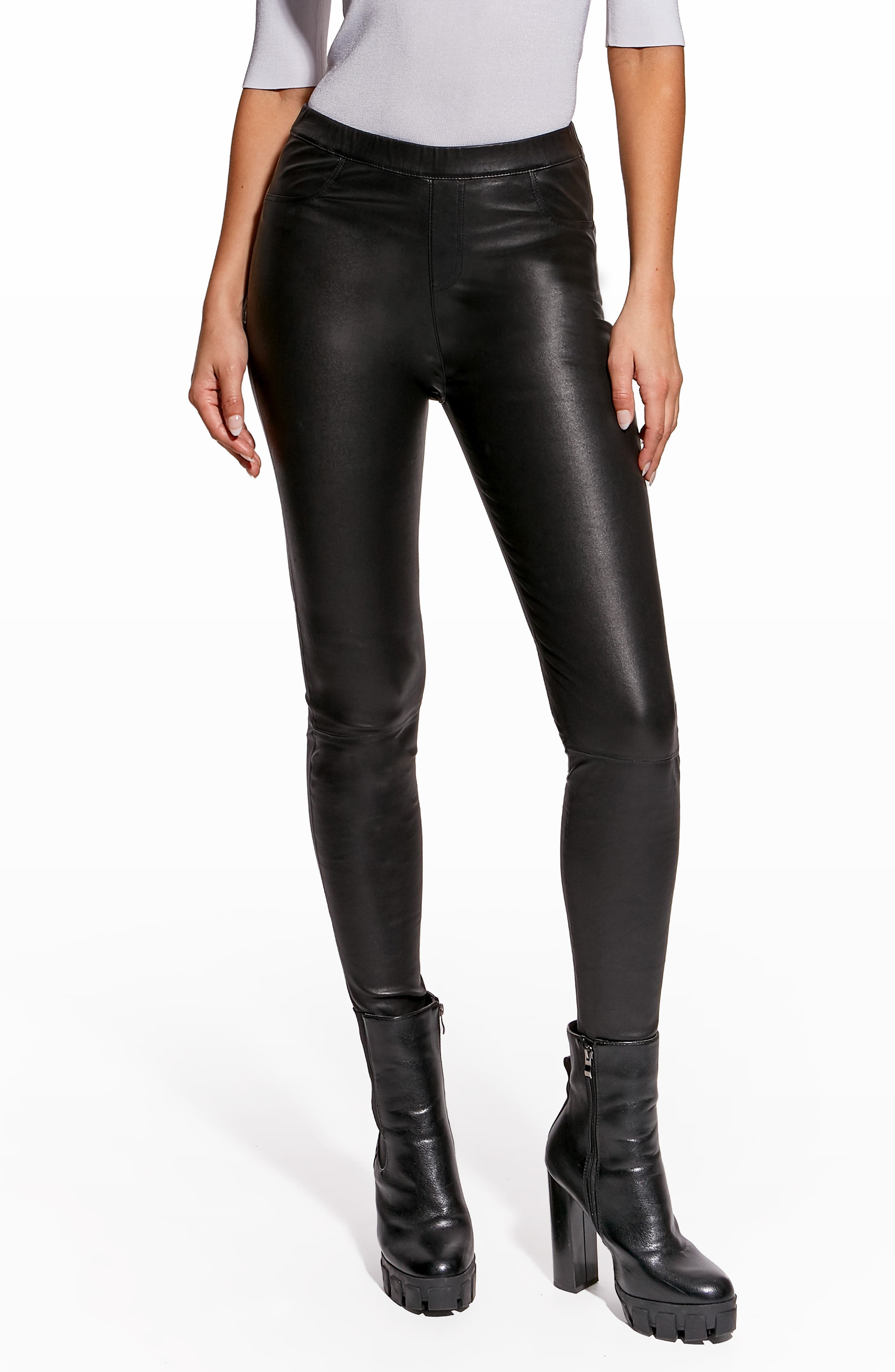 Women's Leather (Genuine) Pants 