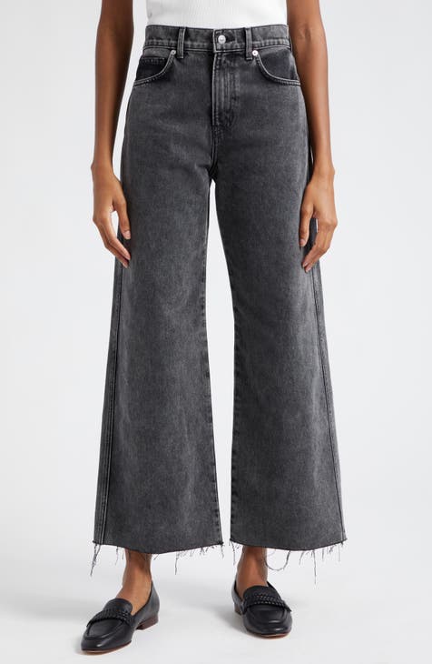 Women's Grey Cropped Jeans
