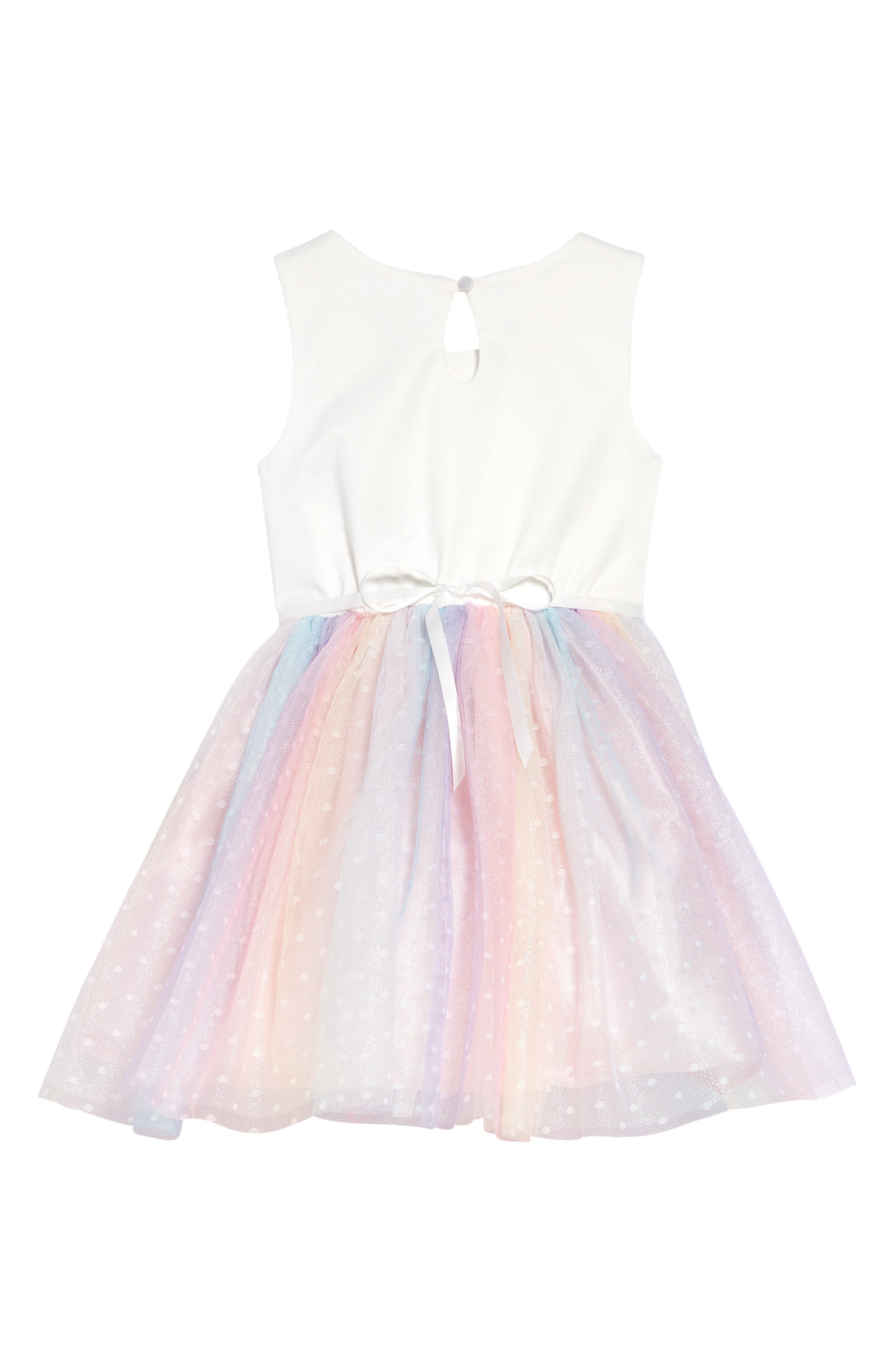 Zunie Kids' Swiss Dot Tulle Dress 