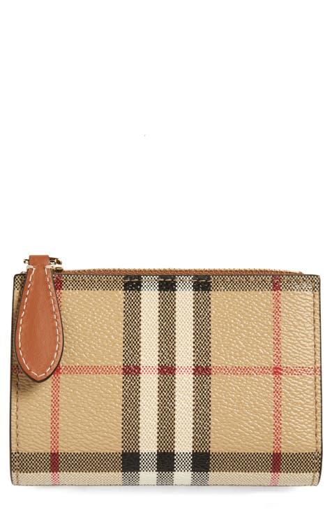 Wallets & purses Burberry - Vintage check leather bifold wallet