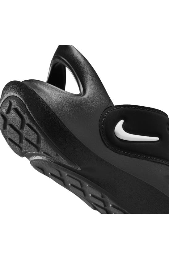 Shop Nike Kids' Aquaswoosh Water Friendly Clog In Black/ Anthracite/ White