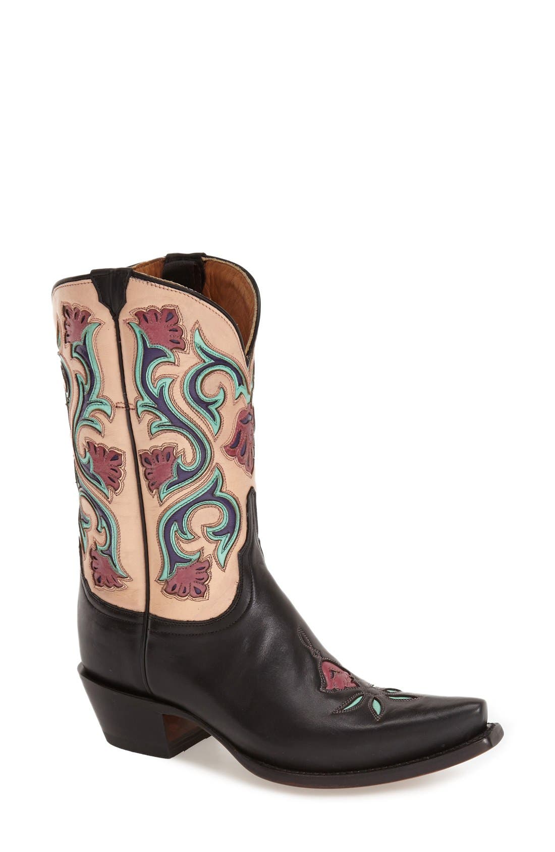 lucchese floral boots