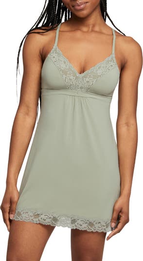 Elegant Moments Womens Fitted Lace Chemise Style-80025 