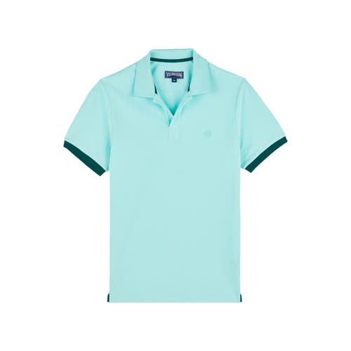 Vilebrequin Turtle-embroidered Polo Shirt In Lagon