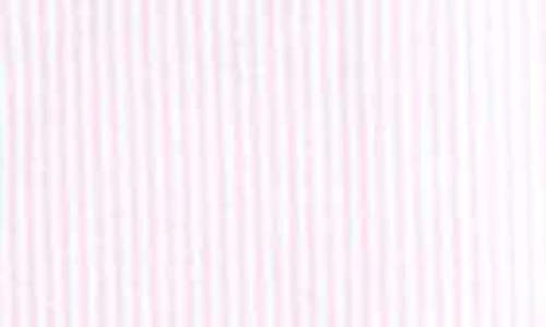 Shop Lauren Ralph Lauren Knit Crop Pajamas In Lagoon Pink/white Stripe