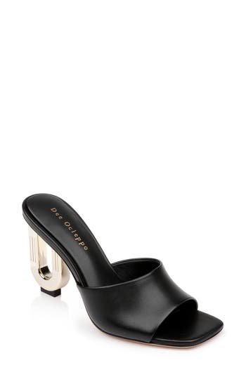 Dee Ocleppo Ibiza 90mm Leather Sandals In Black Leather