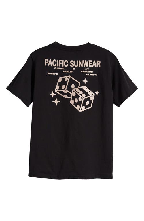 Shop Pacsun Kids' Dice Roll Cotton Graphic T-shirt In Black