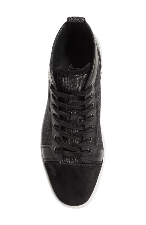 Shop Christian Louboutin Louis Junior Orlato High Top Sneaker In Black