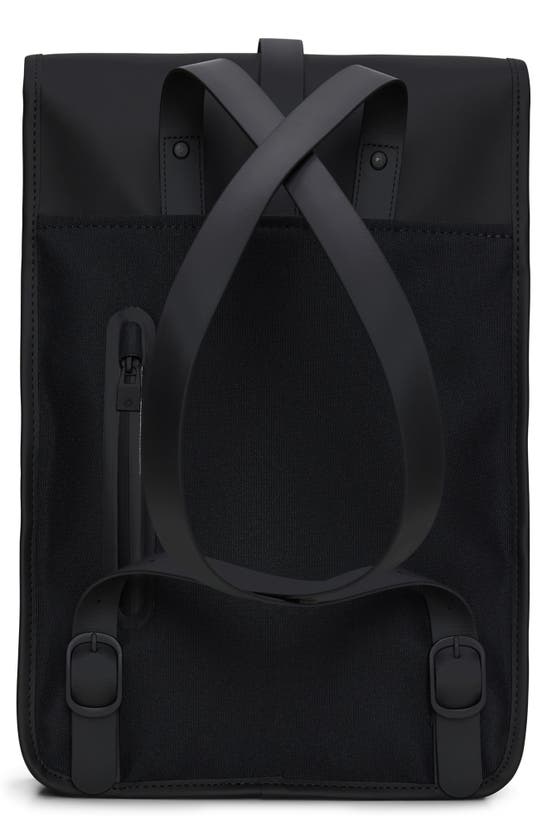 Shop Rains Mini Waterproof Backpack In Black