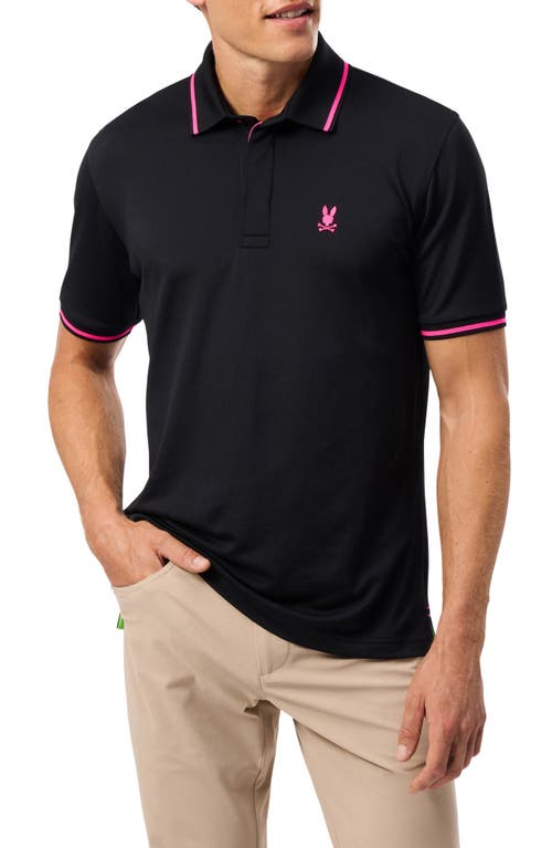 Shop Psycho Bunny Kenmore Sport Performance Polo In Black