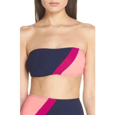 Flagpole Bandeau Bikini Top, Blue