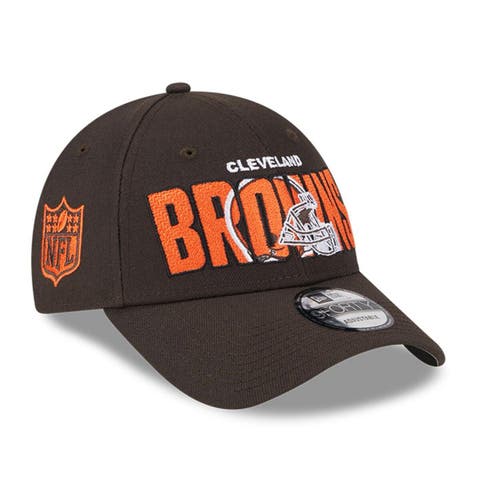 Men's New Era Cream/Brown Cleveland Browns 2022 Sideline 59FIFTY Fitted Hat