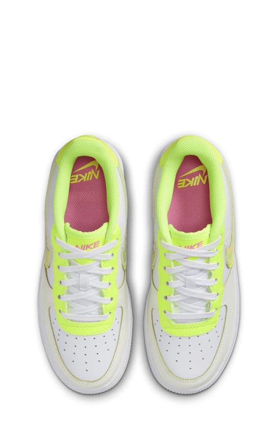 Nike Kids' Air Force 1 Lv8 Sneaker In White/multi/volt ModeSens