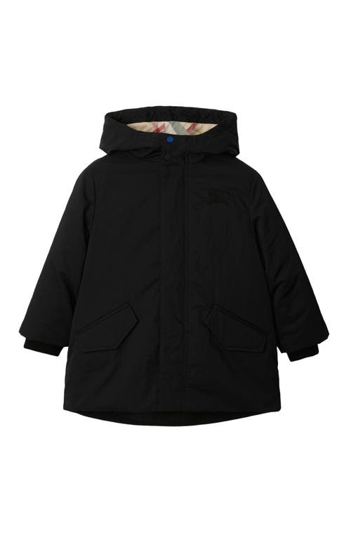 Shop Burberry Detachable Warmer Nylon Parka In Black