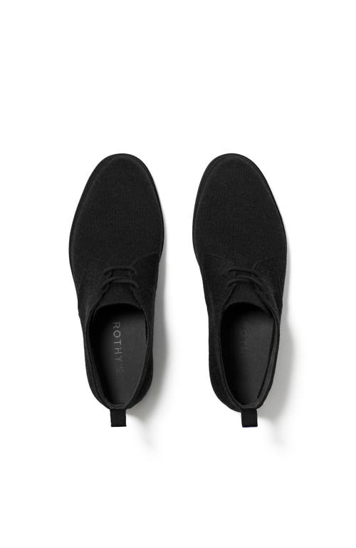 Shop Rothys Rothy's The Chukka Boot In Black