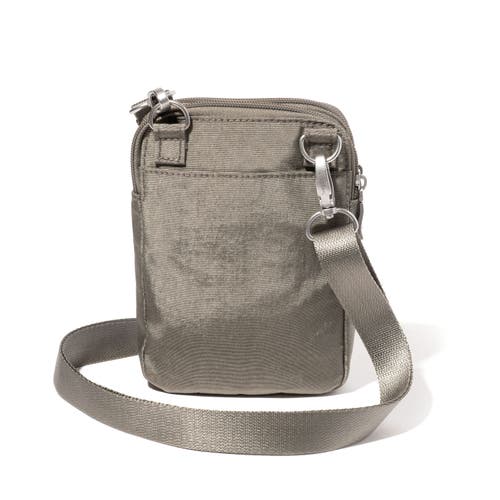 Baggallini Modern Take Two Rfid Crossbody Bag In Sterling Shimmer
