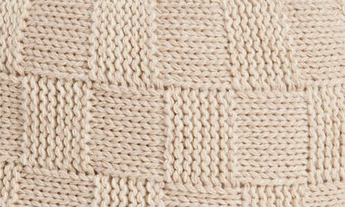 Nine West Checkerboard Wide Brim Cloche In Bone