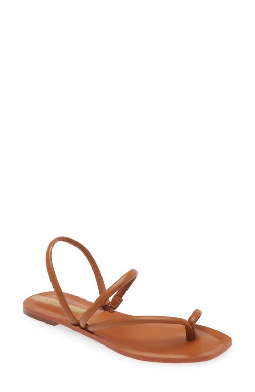 Strappy Slingback Sandal in Tan