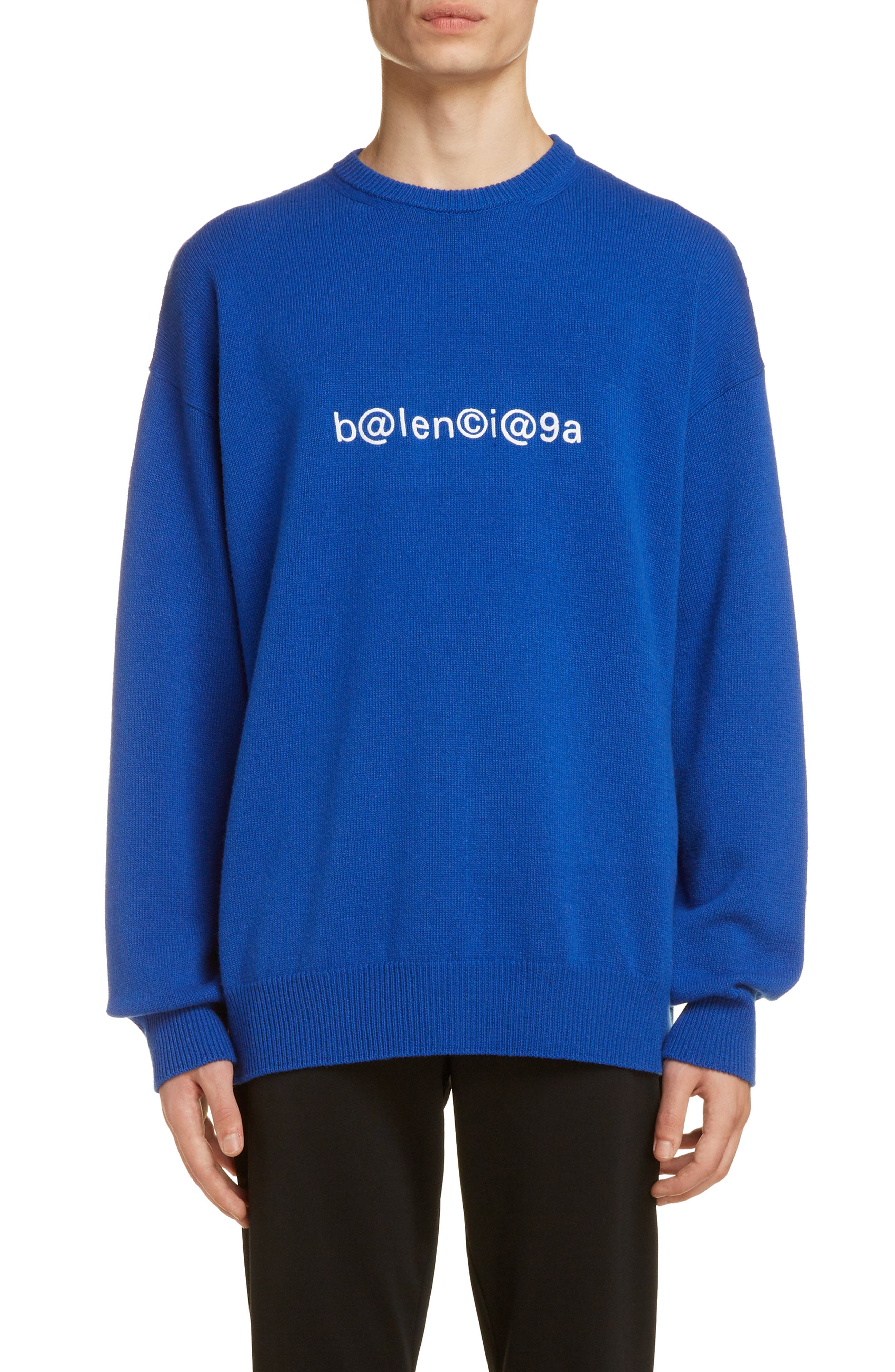 Balenciaga Logo Wool \u0026 Cashmere Sweater 