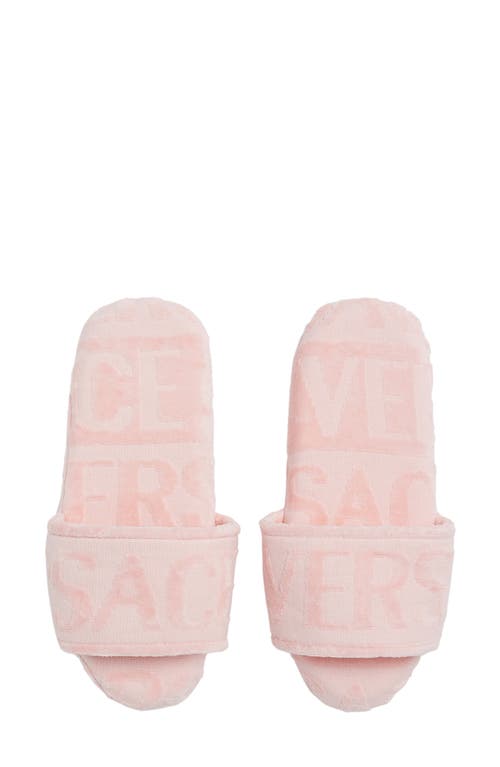 Logo Embossed Bath Slipper in Pink Pink