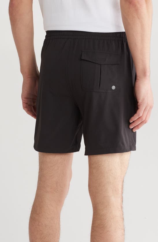 Shop Z By Zella Hybrid Club 7-inch Shorts In Black