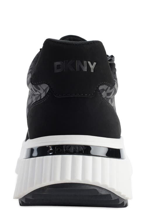 Shop Dkny Lissa Platform Sneaker In Black