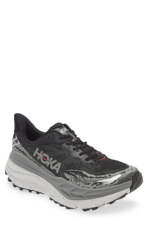 Shop Hoka Stinson Atr 7 Running Shoe In Black/outer Orbit