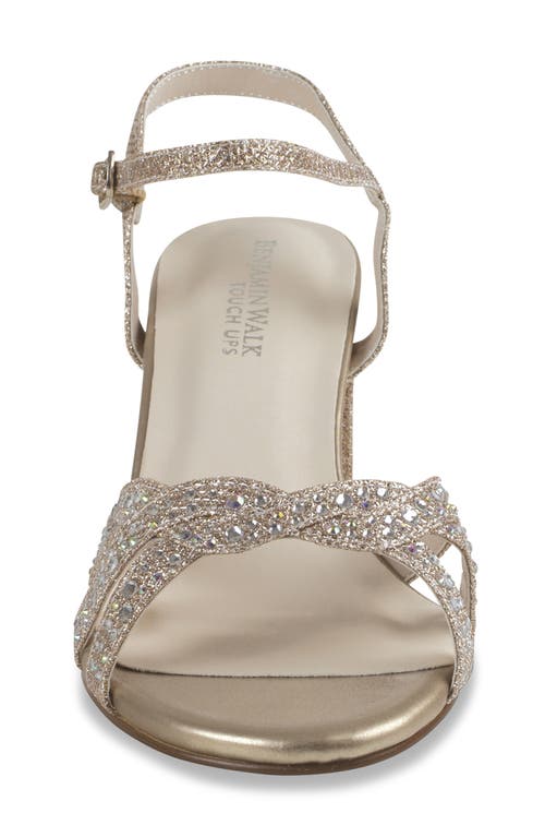Ivy Ankle Strap Sandal in Champagne