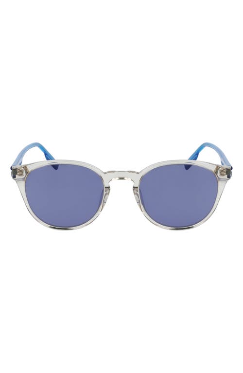 Converse Disrupt 52mm Round Sunglasses in Crystal String/Blue