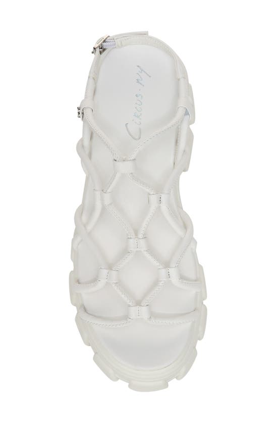 Shop Circus Ny By Sam Edelman Greyson Strappy Platform Sandal In Bright White
