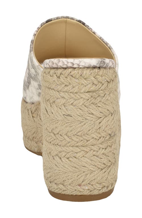 Shop Guess Evba Espadrille Platform Wedge Sandal In Taupe/grey