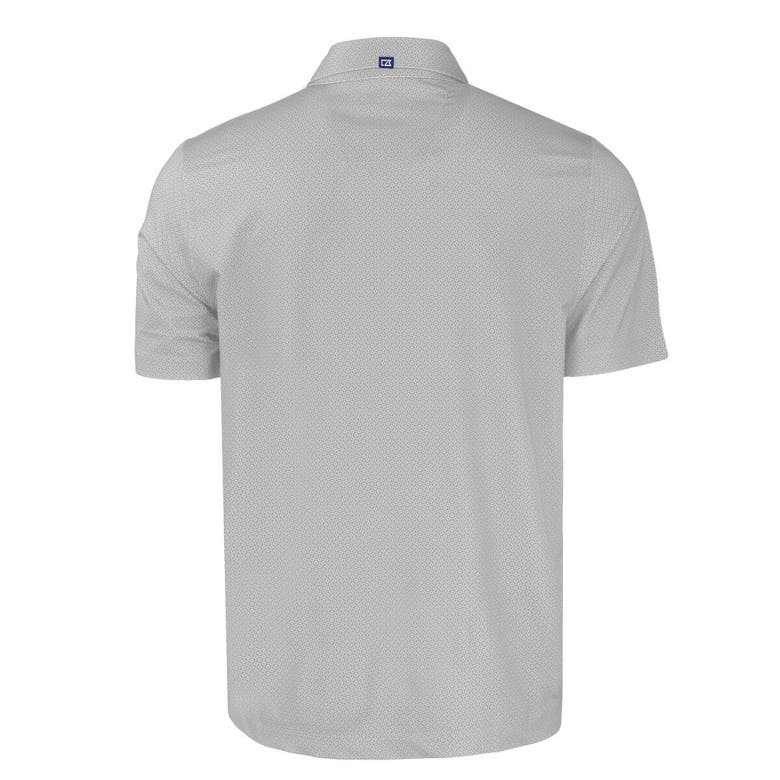 Shop Cutter & Buck Gray Miami Dolphins  Pike Eco Tonal Geo Print Stretch Recycled Polo