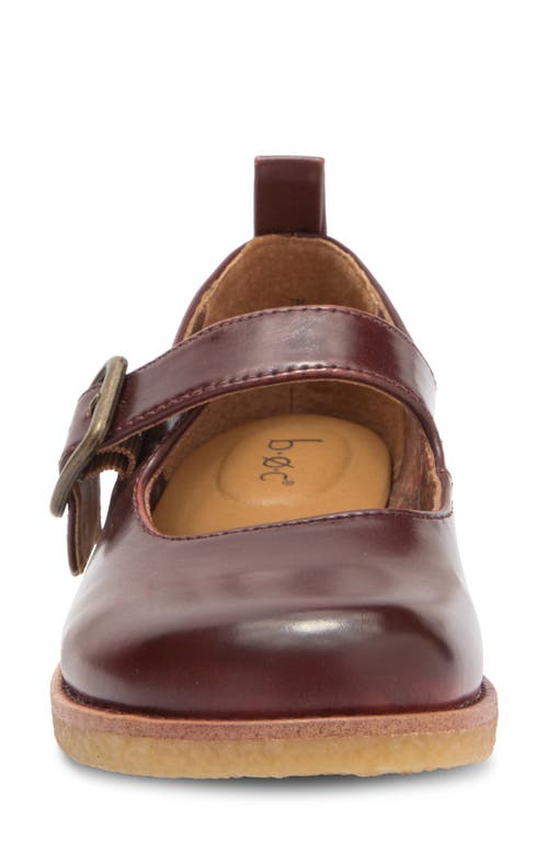 B O C By Børn Lara Mary Jane Flat In Burgundy