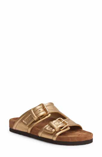 Fendi shearling top slide sandals