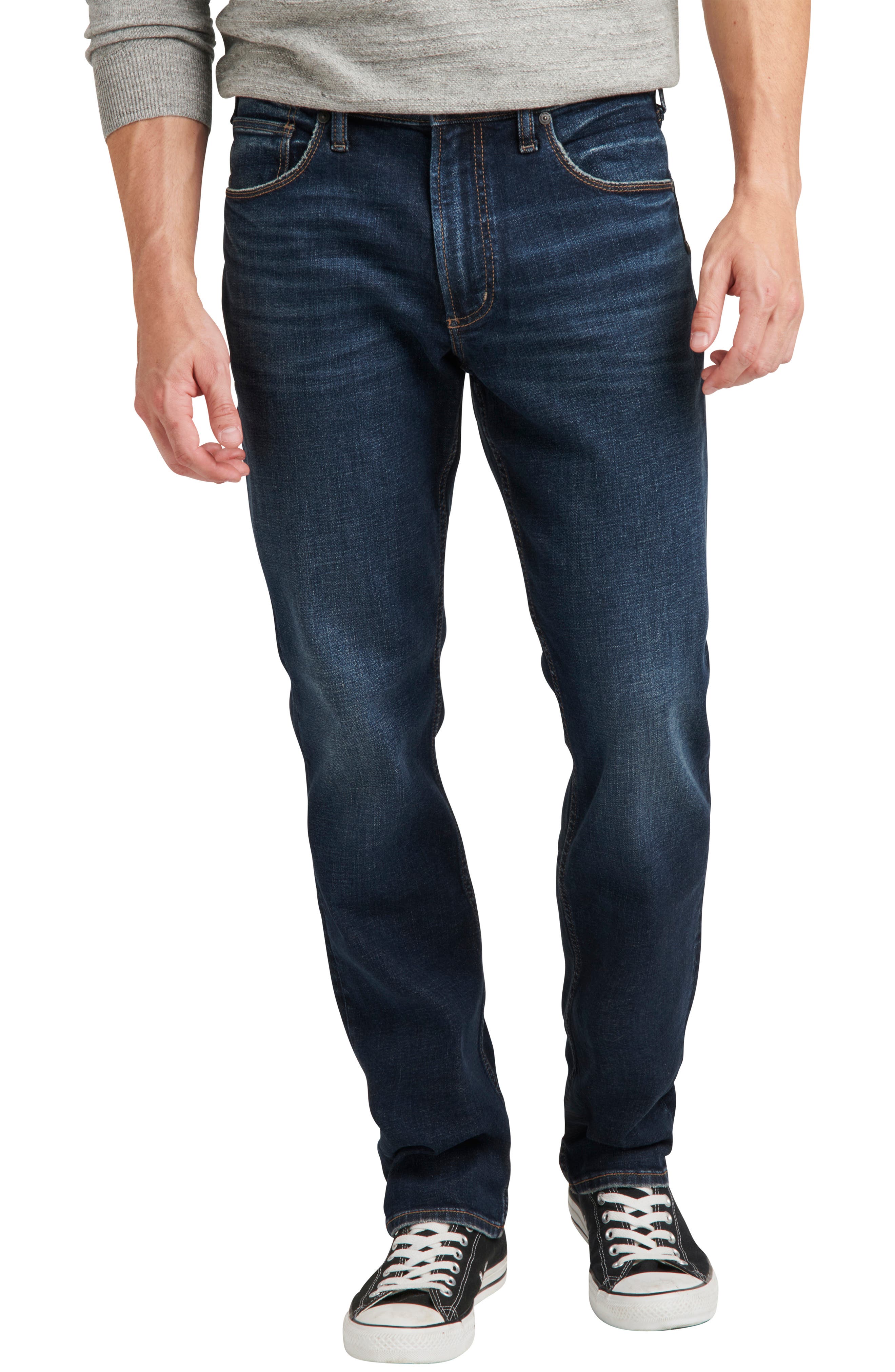 mens big and tall silver jeans