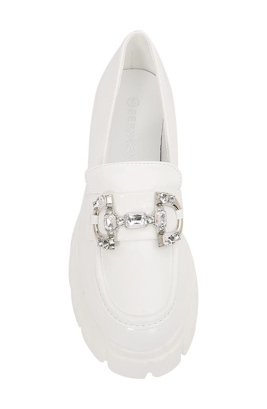 Shop Berness Louise Lug Sole Loafer In White