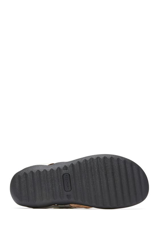 Shop Rockport Briah Perforated Wedge Sandal In Black Nbk