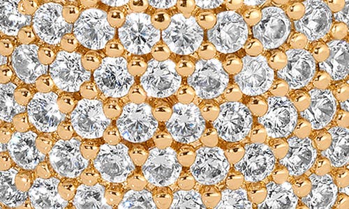Ettika Plated Crystal Statement Chunky Cuff Earrings In Gold