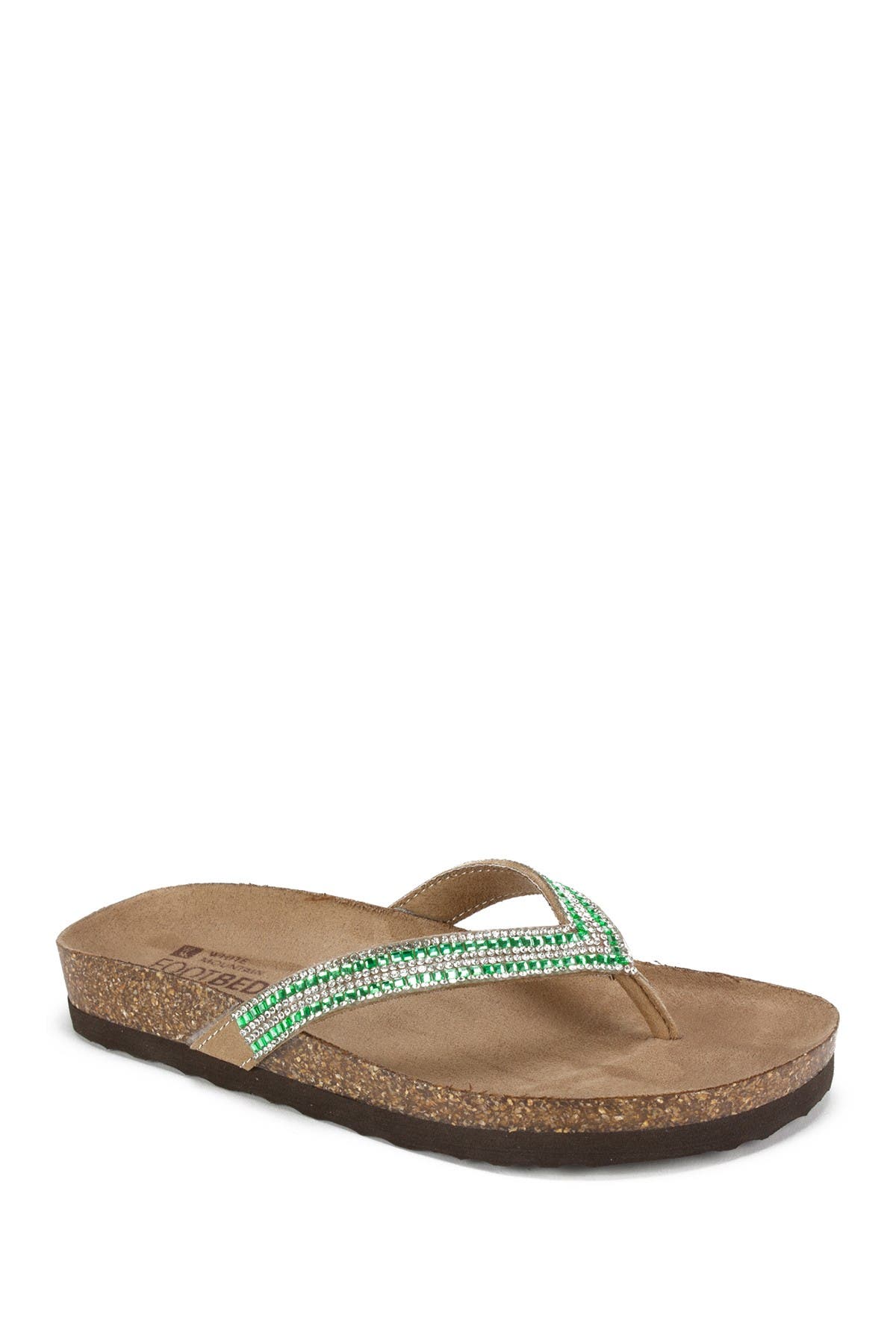 embellished flip flop sandals